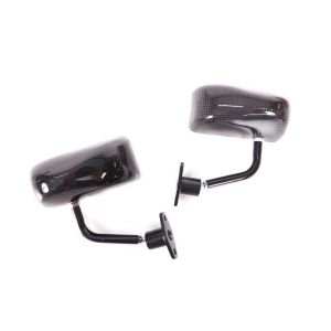 Full Carbon Side Mirrors F1 Style Manual Adjustable Carbon