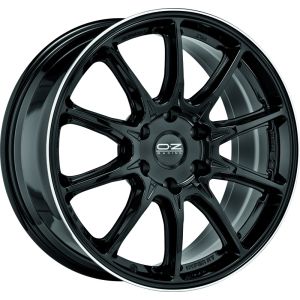 OZ-Racing Hyper XT HLT Wheels 22 Inch 11.5J ET52 5x130 Gloss Black Machined