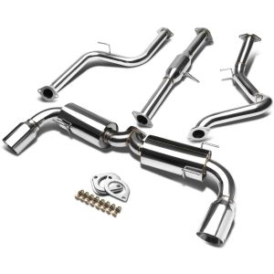 J2 Engineering Cat-back System Dual Tip Stainless Steel Mazda 3
