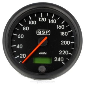 QSP Gauge Black 100mm Speedometer