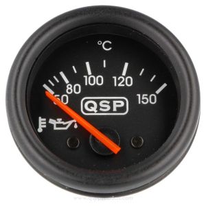 QSP Gauge Black 52mm Oil Temperature