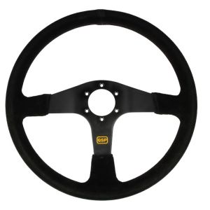 QSP Steering Wheel Black 380mm Suede