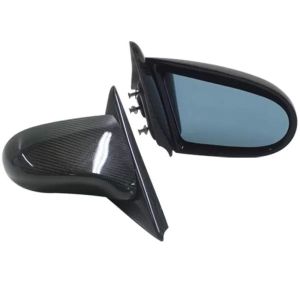 CarbonWorks Side Mirrors Spoon Style Electric Adjustable Carbon Honda Civic