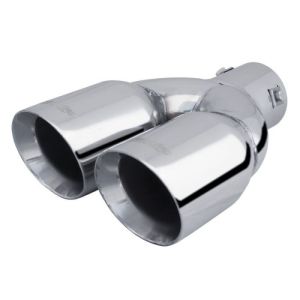 Simoni Racing Exhaust Tip Double Round Stainless Steel