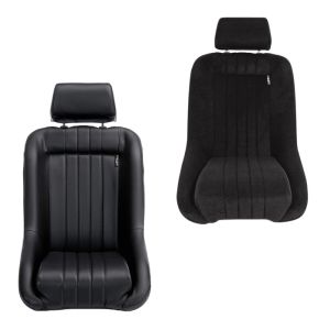 SK-Import Bucket Seat Classic Style With Headrest Black