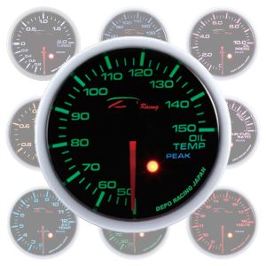 Depo Racing Gauge SKPK Series Black 52mm Oil Temperature