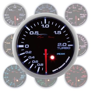 Depo Racing Gauge SKPK Series Black 52mm Vacuum