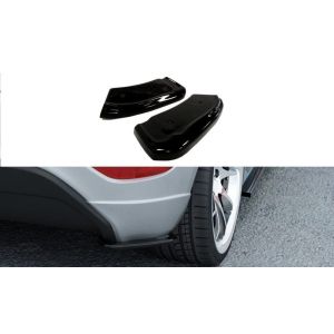 Maxton Rear Bumper Lip Gloss Black ABS Plastic Ford Fiesta