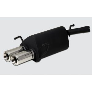 Ulter Sport Muffler Dual Tip Black Steel Opel Corsa