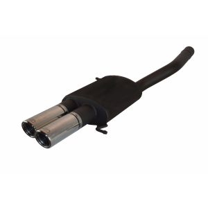 Ulter Sport Muffler Dual Tip Black Steel Volkswagen Polo