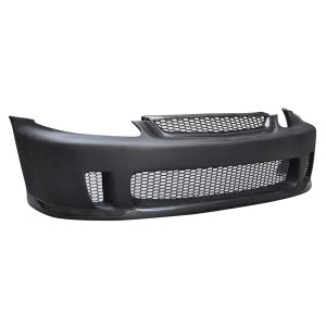SK-Import Front Bumper Carbon Lip With Grille Fiberglass Honda Civic Facelift