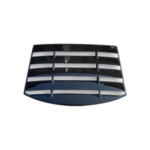 X-Form Window Louvers Black ABS Plastic Mercedes C-Class