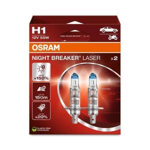 Osram Halogen Bulb Night Breaker Laser White H1