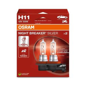 Osram Halogen Bulb Night Breaker Silver White H11