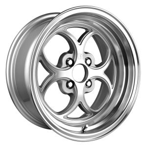 Klutch Wheels SL2 Wheels 15 Inch 8.5J ET17 4x100 Cast Silver Machined Face