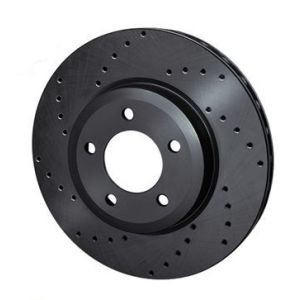 Rotinger Rear Brake Discs Graphite Line Sport Drilled Black 336mm BMW 3-serie