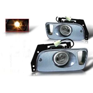SK-Import Fog Light OEM Style Chrome Housing Smoke Lens Honda Civic