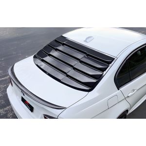 X-Form Rear Window Louvers Gloss Black ABS Plastic BMW 3-serie