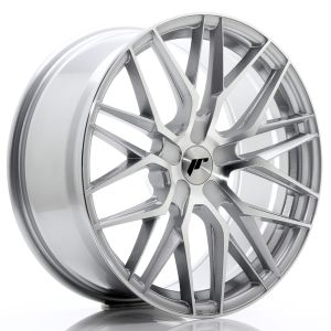 JR-Wheels JR28 Wheels 19 Inch 8.5J ET20-40 Custom PCD Silver Machined Face