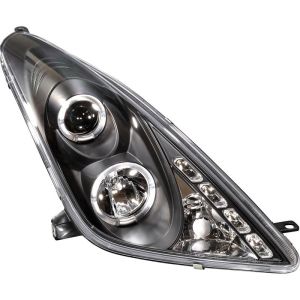 SK-Import Headlights Angel Eye Style Angel Eyes Black Housing Toyota Celica