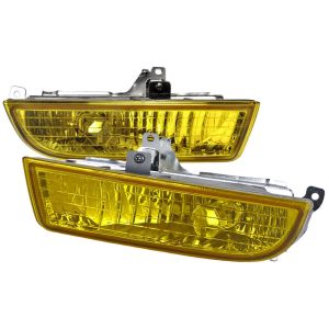 SK-Import Fog Light JDM Style Chrome Housing Yellow Lens Honda Prelude