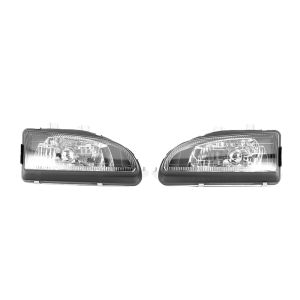 DEPO Headlights Manual Adjustable Black Housing Honda Civic