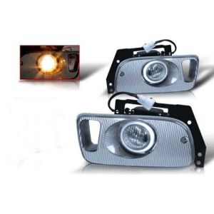 SK-Import Fog Light OEM Style Chrome Housing Clear Lens Honda Civic