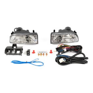 SK-Import Fog Light Chrome Housing Clear Lens Honda Prelude
