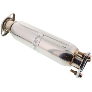 SRS Silenced Decat S Style 60.5mm Stainless Steel Honda Civic,CRX,Shuttle
