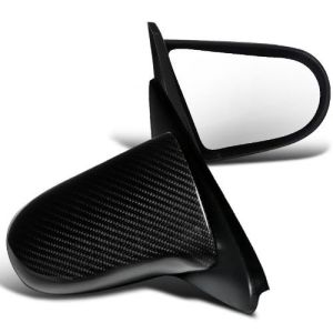 CarbonWorks Side Mirrors Spoon Style Manual Adjustable Carbon Honda Civic,CRX