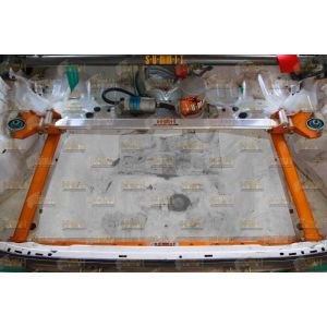 Summit Rear Strut Bar Square Trunk Orange Aluminium Honda Civic