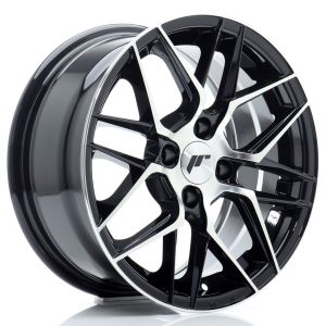 JR-Wheels JR28 Wheels 15 Inch 7J ET25 4x100 Gloss Black Machined Face