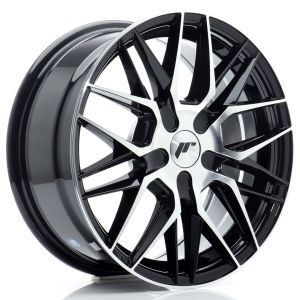JR-Wheels JR28 Wheels 16 Inch 7J ET20-40 Custom PCD Gloss Black Machined Face