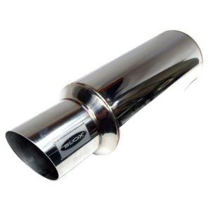 Blox Racing Rear Universal Muffler 60mm Stainless Steel