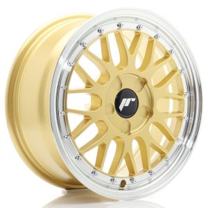 JR-Wheels JR23 Wheels 16 Inch 7J ET20-45 Custom PCD Gold Machined Lip