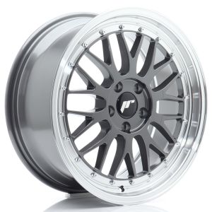 JR-Wheels JR23 Wheels 18 Inch 8J ET40 5x112 Flow Form Hyper Grey Machined Lip