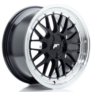 JR-Wheels JR23 Wheels 18 Inch 8J ET20-42 Custom PCD Flow Form Gloss Black Machined Lip