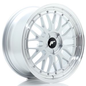 JR-Wheels JR23 Wheels 18 Inch 8J ET20-42 Custom PCD Flow Form Hyper Silver Machined Lip