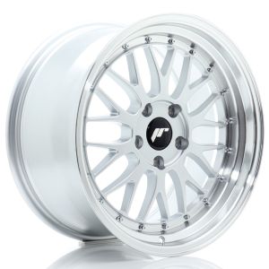 JR-Wheels JR23 Wheels 18 Inch 9.5J ET40 5x120 Flow Form Hyper Silver Machined Lip