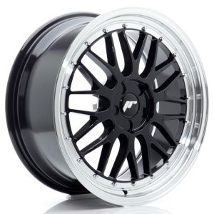JR-Wheels JR23 Wheels 19 Inch 8.5J ET20-45 Custom PCD Flow Form Gloss Black Machined Lip