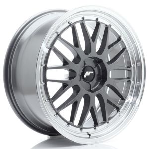 JR-Wheels JR23 Wheels 20 Inch 8.5J ET20-45 Custom PCD Flow Form Hyper Grey Machined Lip