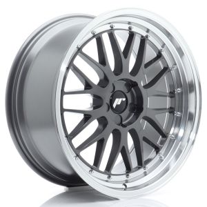 JR-Wheels JR23 Wheels 20 Inch 10.5J ET20-45 Custom PCD Flow Form Hyper Grey Machined Lip
