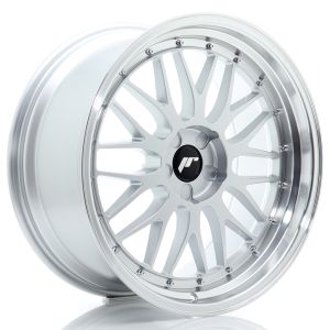 JR-Wheels JR23 Wheels 20 Inch 10.5J ET20-45 Custom PCD Flow Form Hyper Silver Machined Lip