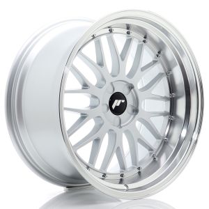 JR-Wheels JR23 Wheels 20 Inch 10.5J ET15-25 Custom PCD Flow Form Hyper Silver Machined Lip