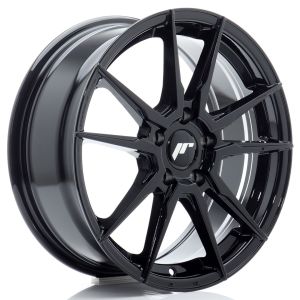 JR-Wheels JR21 Wheels 17 Inch 7J ET40 5x100 Flow Form Gloss Black