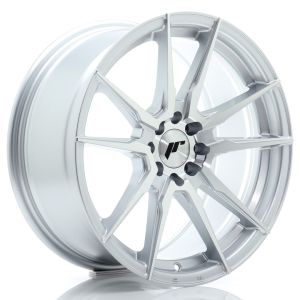 JR-Wheels JR21 Wheels 17 Inch 8J ET35 4x100,4x114.3 Flow Form Silver Machined Face