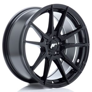 JR-Wheels JR21 Wheels 17 Inch 8J ET35 5x100 Flow Form Gloss Black