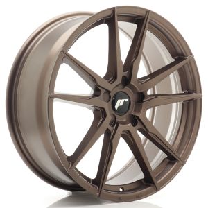 JR-Wheels JR21 Wheels 20 Inch 8J ET20-40 Custom PCD Flow Form Flat Bronze
