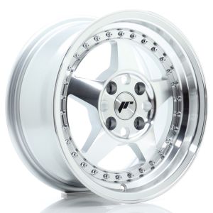 JR-Wheels JR6 Wheels 15 Inch 7J ET25 4x108 Silver Machined Face
