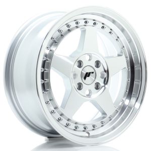 JR-Wheels JR6 Wheels 16 Inch 7J ET35 4x100 Silver Machined Face
